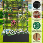 Metal Planter Box with Trellis 47" L x 16" W x 72" H - Image 2