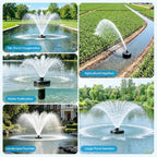 Pond Fountain Aerator, 750W 1HP 30000 Gallon Floating Fountain with Timer - Image 7
