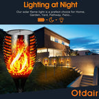 Otdair 43" Solar Torch Lights Outdoor with Flickering Flame for Halloween - Image 4