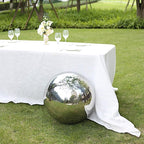 Balsa Circle 20 in Silver Stainless Steel Globe Gazing Reflective Mirror Balls Outdoor Garden Decor Centerpieces Wedding Party Events Reception Home Decorations Modern Ornaments Landscaping Accents - Image 6