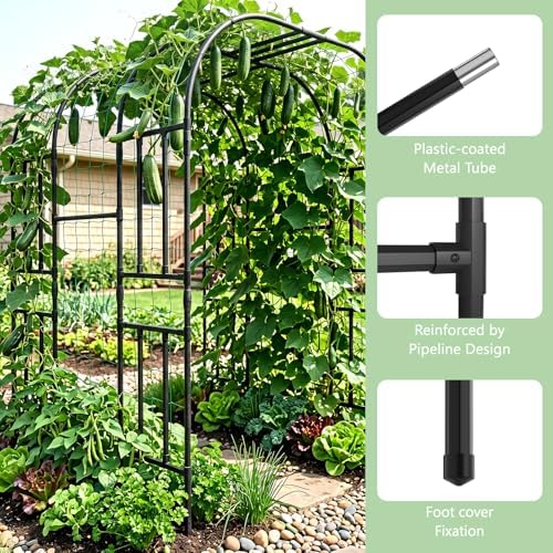 87in H Tall Garden Arch Trellis for Climbing Plants Outdoor - Image 6