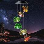 Hummingbird Solar Wind Chimes for Outside - Color Changing LED Outdoor Solar Lights Waterproof Windchimes, Home Garden Patio Yard Porch Decoration (Bee) - Image 3