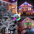 Solar Fairy Lights, 2 Pack Total 400LED 144FT Cool White to Multicolor - Image 4