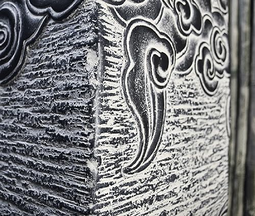 ARCVOX Home Garden Sculpture Columns Pedestal, Faux Stone Finish Floor Ornaments, Landscape Statues for Home Decor, Backyard Decor Pagoda Statue (Size : 27.5in) - Image 6
