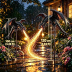Solar Dragon Fire Garden Light,2027 New Gothic Winged Dragon Stake Light - Image 3