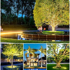 LED Ring Tree Lights Outdoor, IP65 Waterproof Tree Up Lights with Ground Stake, Landscape Spotlights for Yard Garden Pathway Patio(Red,5 Packs) - Image 7