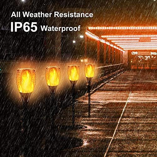 14 Pack Solar Lights Outdoor, 33LED Solar Torch Lights with Dancing Flickering Flames, Waterproof Landscape Decoration Flame Lights for Garden Pathway Yard-Auto On/Off Dusk to Dawn - Image 5