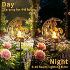Solar Lights Outdoor Decor Horse Cracked Glass Stake Moon Lights Horse Gift - Image 6