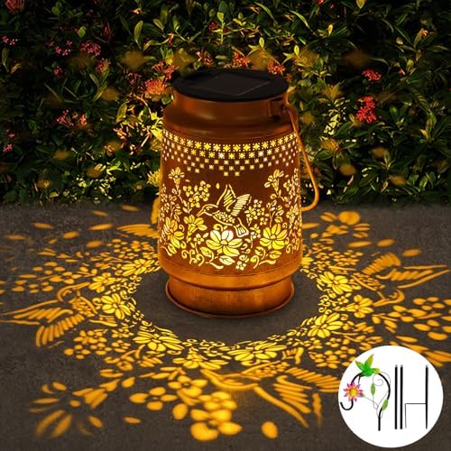 Solar Lanterns Outdoor Hummingbird Garden Decor, Birthday Gifts for Women - Image 2