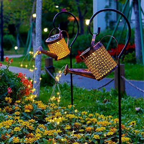 Fafeicy Solar Kettle Watering Can Light, Waterfall Glow - Image 4