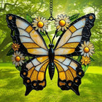 Floral Monarch Acrylic Suncatcher - Image 3