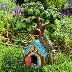 Mood Lab Fairy Garden Figurines - Tree House (8.5" H) - Miniature Decorative House - Outdoor & Indoor Garden Decor - Image 4