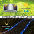 AGPTEK Solar Driveway Lights 12 Pack, Outdoor Deck Dock Marine Waterproof - Image 3