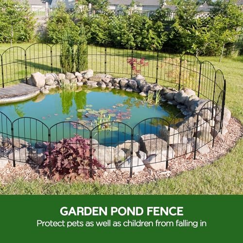 Goovilla Garden Fence, Total 20ft(L) x 24in(H), 19 Pcs, Rustproof Metal - Image 3