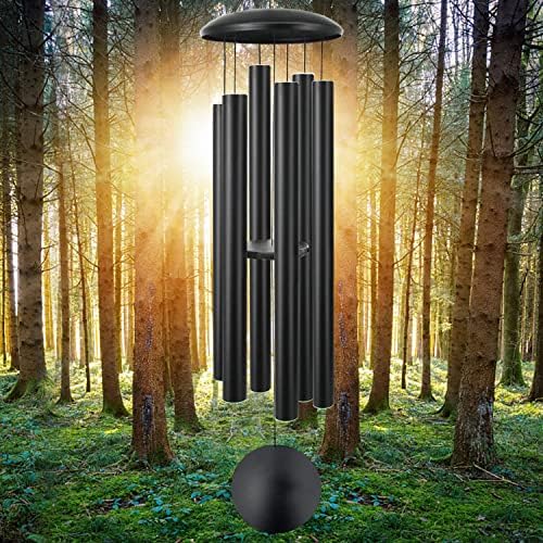 ASTARIN 60" Extra Large Wind Chimes Outside Black by Astarin