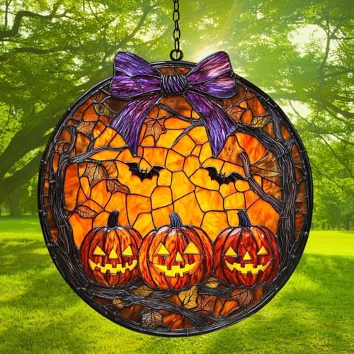 Halloween Pumpkin Acrylic Suncatcher - Image 3
