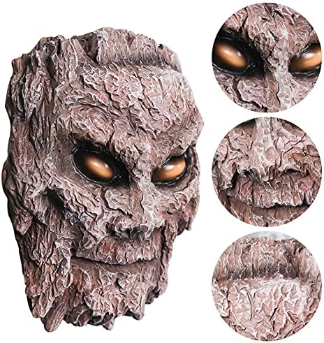 Halloween Decoration Tree Bark Monster Yard Decor, Halloweens Face Props, Bark Face Tree Person Decoration for Garden and Halloween, Outdoor Scary Spooky Facial Hanging Ornament (Set) - Image 7