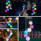 Hummingbird Solar Wind Chimes for Outside - Color Changing LED Outdoor Solar Lights Waterproof Windchimes, Home Garden Patio Yard Porch Decoration (Bead) - Image 4
