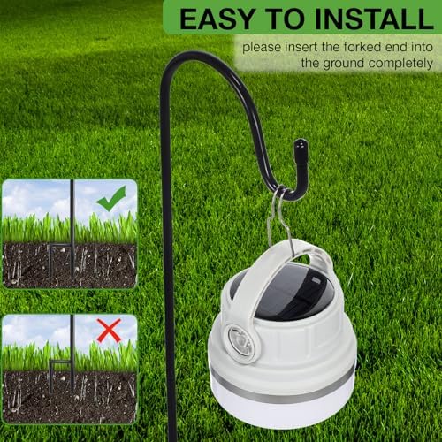 36 Pack 46 Inch Shepherds Hooks Outdoor Metal Garden Hook for Hanging Plant - Image 7