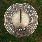 Decorative "Grow Old Along with Me" Sundial - Solid Brass Garden Ornament - Hand-Engraved Quote - Vintage Style Outdoor Decor - Perfect Anniversary, Wedding or Housewarming Gift - Image 3