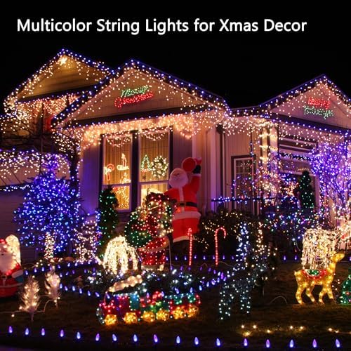 Toodour Solar Christmas Lights Outdoor, 2 Packs Solar String Lights - Image 6