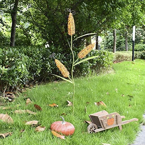 45" H Metal Corn Decorative Garden Stake Outdoor Thanksgiving Decorations - Image 3