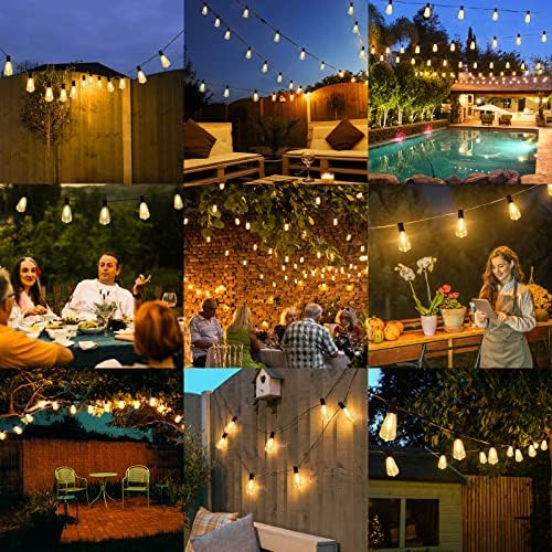 Brightever 180FT Outdoor String Lights 94 Bulbs, Waterproof Patio Lights - Image 7