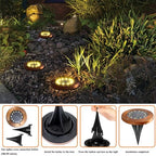 Solar Ground Lights Outdoor Waterproof Flat Garden Solar Disk Lights Floor - Image 6