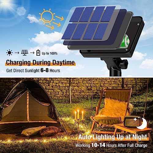 btfarm 4 Pack Solar String Lights Outdoor, Total 132FT 320LED Fairy Lights - Image 2