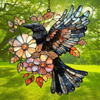 Raven Mosaic Style Acrylic Suncatcher - Image 3