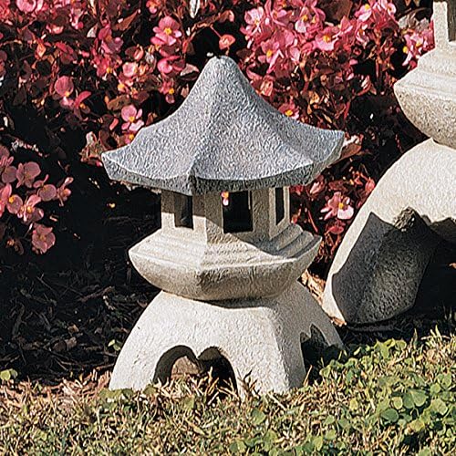 Design toscano ng29869 asian decor pagoda lantern statue, medium, two tone stone finish - Image 4