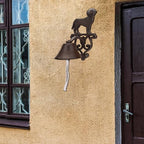 BRASSTAR Cast Iron Door Bell Dog Shape Dinner Bell Rustic Brown Farmhouse Outside Shaking Gate Bell Wall Art Decoration TQGJPT1222 - Image 7
