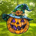 Funny Witch Jack-o'-Lantern Acrylic Suncatcher - Image 3