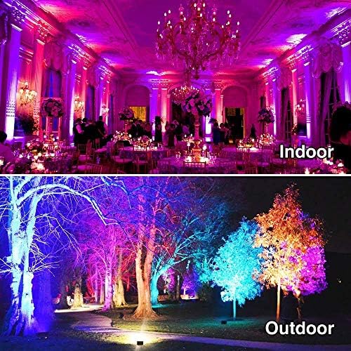 MELPO Led Flood Light 500W Equivalent, RGBW Led Outdoor Colored Floodlight - Image 3