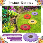 Cinnvoice 6 Pack Garden Stepping Stones Outdoor - 10 Inch Resin Decorative Stone for Garden Walkway Patio Landscaping Yard Decor(Daisy) - Image 5