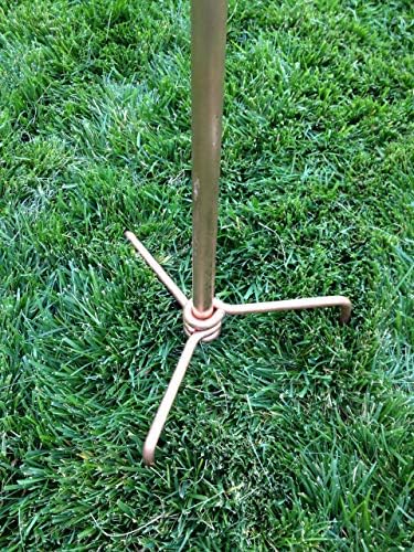 Large Kinetic Copper Dual Spinner - Dancing Willow Leaves Jumbo Version (3-ft Across, 9-ft Tall) - Image 6