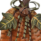 Rustic Metal Pumpkins Yard Stakes Outdoor Fall Decorations for Home Standing Metal Pumpkins Garden Stake for Fall Harvest Outside Decor Thanksgiving Halloween Lawn Decoration-Set of 2 - Image 2