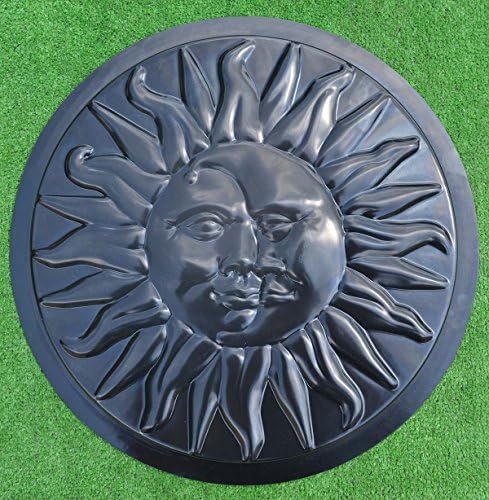 Concrete Mold Sun and Moon Plaster Concrete Stepping Stone Garden Path Decor (S11) - Image 6