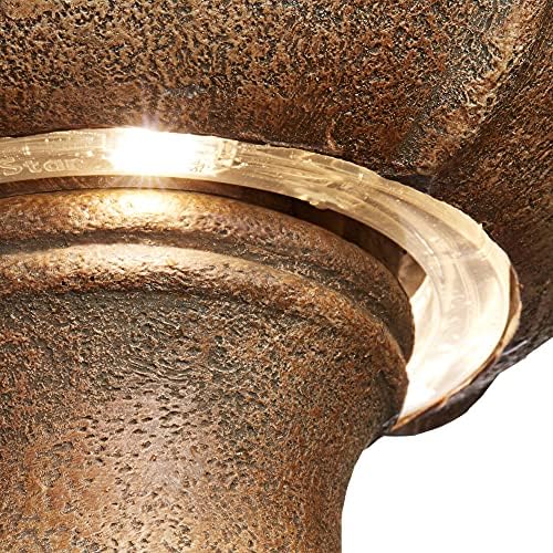 Arosco 43" High Sand 3-Tier LED Lighted Outdoor Fountain - Image 6