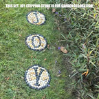 12in Large Outdoor Garden Stone for Patio, 3pcs Pack Joy Design for Christmas Scene,Also for Building Design on the Front of House - Image 6