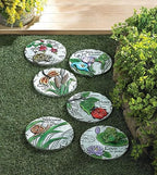 Accent Plus Summerfield Terrace 10018544 Love Blooms Here Stepping Stone, Multicolor - Image 5