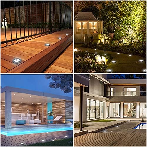 Low Voltage Landscape Lighting In-ground Light LED Well Lights 3W 12V 24V Outdoor Landscape Light Waterproof IP67 Pathway Driveway Deck Step Fence Garden Lights - Image 6