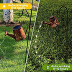 Solar Watering Can Outdoor Lights Garden Decor,Butterfly Hanging Lantern Waterproof Landscape Lights Outside Decoration for Yard Porch Patio Pathway Gardening Gifts(with 32 inch Shepherd Hook) - Image 6