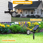 T-SUN Solar Spot Lights Outdoor Waterproof, Warm White, 2 Pack - Image 4