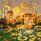 Sunflower Solar Lanterns Outdoor Waterproof, Birthday Gifts for Women Mom by stadeco