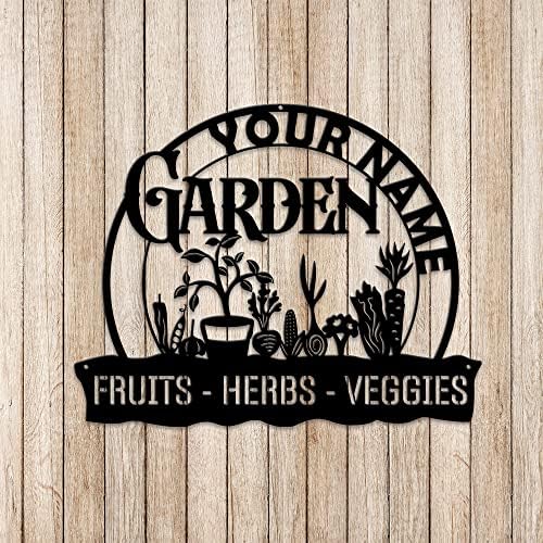 MeMate Personalized Metal Garden Signs Decorations, Custom Name Plaques for Men Women Mom Dad Potting Shed She Shed - Image 7