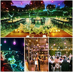 Mlambert Multicolor 144FT(3x48FT) LED Patio String Light with Remote, Black - Image 5