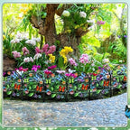 Yaocom 12 Pack Butterfly Garden Fence 16.5" H x 11.8" W Metal Stake - Image 5