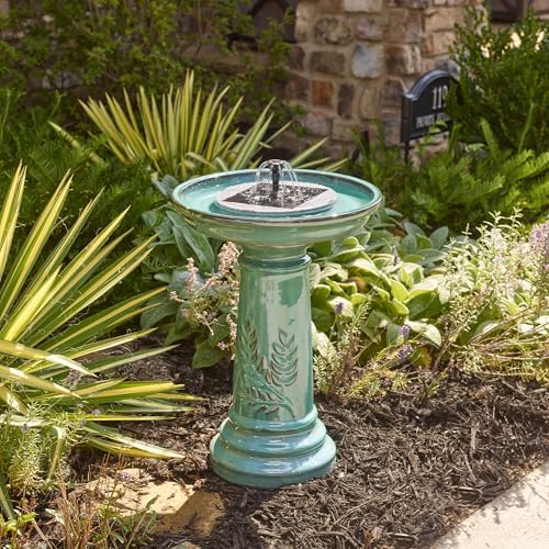 Smart Solar Aquanura IntelliSolar® Ceramic Outdoor Solar-Powered Fountain Kit, Converts Traditional Birdbath or Pond Into a Solar Fountain - Image 3