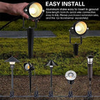 5W Spot Lights Outdoor 5000K Daylight White Flag Pole Light 12V~24V AC/DC LED Landscape Spotlights, Waterproof Low Voltage Landscape Lighting for Yar (10) - Image 5